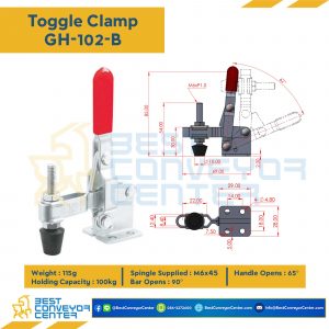Toggle Clamp แบบกดแนวตั้ง GH-102-B