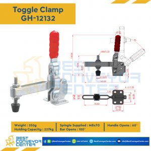 Toggle Clamp แบบกดแนวตั้ง GH-12132