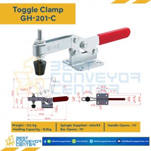 Toggle Clamp แบบกดแนวนอน GH-201-C