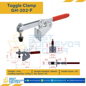 Toggle Clamp แบบกดแนวนอน GH-202-F