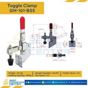 Toggle Clamp แบบกดแนวตั้ง GH-101-BSS