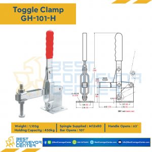 Toggle Clamp แบบกดแนวตั้ง GH-101-H