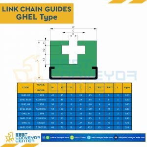 Link Chain Guide W45H45 : GHEL06