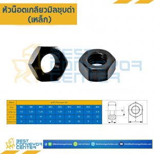 น็อตตัวเมีย ขนาด 8 mm. (Black) : N-M8B