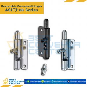 บานพับซ่อนถอดได้สแตนเลส ขนาด 19.2x45 mm. หนา 1.5 mm. AS-2810L