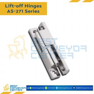 บานพับแบบถอดได้สแตนเลสเคลือบเงา ขนาด 25x100 mm. หนา 10 mm. AS-2718