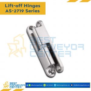 บานพับแบบถอดได้สแตนเลสเคลือบเงา ขนาด 11x51 mm. หนา 2.5 mm. AS-2719-3