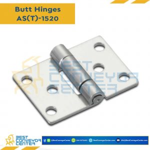 บานพับสแตนเลส ขนาด 53x38 mm. หนา 2 mm. AS-1520