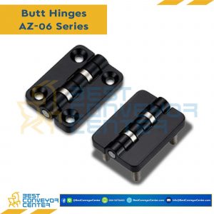 บานพับ Zinc Alloy Black ขนาด 40.5x54 mm. หนา 7.5 mm. AZ-0620-12