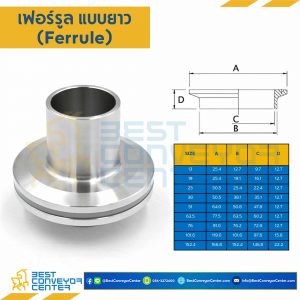 เฟอร์รูลแบบยาว ขนาด 101.6 mm. : FL101.6