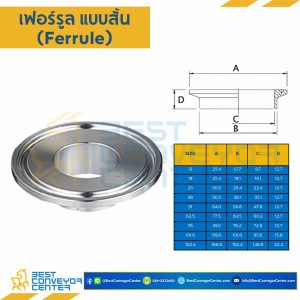 เฟอร์รูลแบบสั้น ขนาด 101.6 mm. : FS-101.6