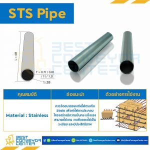 STS Pipe OD28xL4m หนา 0.8 mm. : STSP-28-0.8
