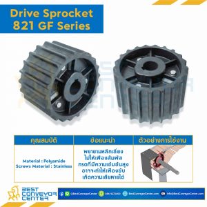 SPROCKET 19Z, BORE 25 MM., DIA 117.34 MM. FOR CHAIN 821 GF : 6319123-821 GF