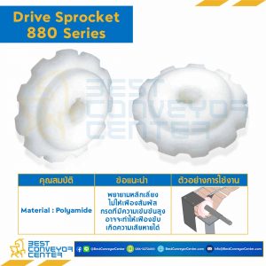 SPROCKET 10Z, BORE 25 MM., DIA 123.29 MM. FOR CHAIN 880 : 6210010-880