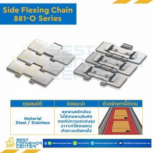 โซ่สแตนเลสทางโค้ง Table Top Chain SSC881-O ; 3.25 นิ้ว. : SSC881-O 325