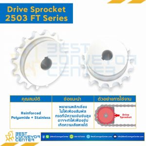 SPROCKET 19Z, BORE 35 MM., DIA 154.3 MM. FOR CHAIN 2503FT : 2500Z1935039-2503FT
