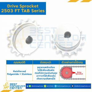 SPROCKET 19Z, BORE 35 MM., DIA 154.3 MM. FOR CHAIN 2503FT TAB : 2500Z1935039-2503FT TAB