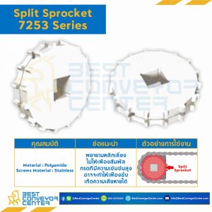 SPROCKET 21Z, BORE 40x40 MM., DIA 170.4 MM. FOR CHAIN 7253 : 6221573-7253