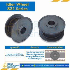 Idler for 19Z, BORE 25 MM., FOR CHAIN 831 : 6619007-831