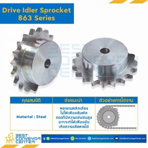 SPROCKET 27Z, BORE 20 MM., DIA 164.09 MM. FOR CHAIN 863 : 1010027S-863