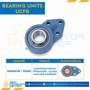ลูกปืนตุ๊กตา UCFB201 รูเพลา 12 mm. : UCFB201-12