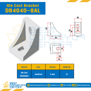 Die Cast Bracket 40 : DB4040-8AL