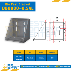 Die Cast Bracket 80 : DB8080-8.5AL