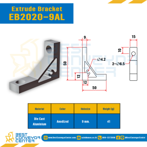 Extrude Bracket 20 : EB2020-9AL