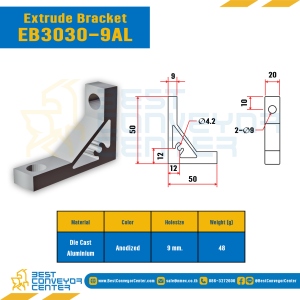 Extrude Bracket 30 : EB3030-9AL
