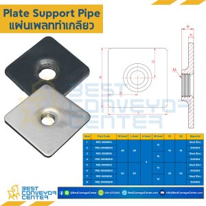 เพลทปิดท่อเหลี่ยม 50x50x3 mm. PEE-5050S16