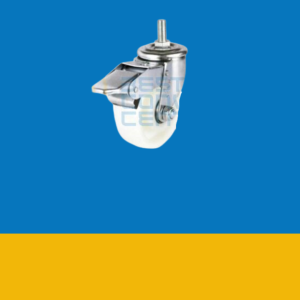 Threaded Stem Caster with Wheel Brake