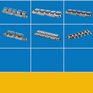 Roller chain with attachment