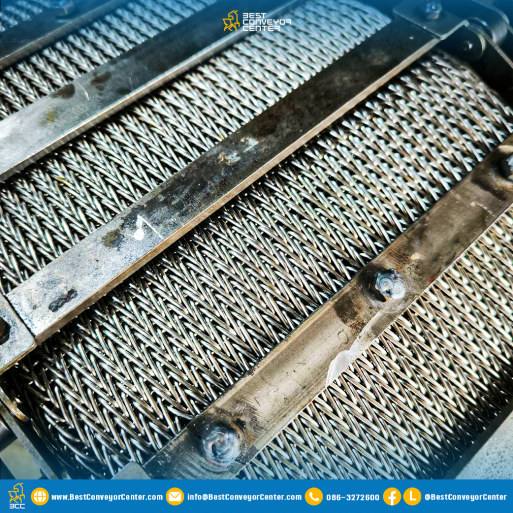 สายพานลำเลียงแบบตาข่าย Wire Mesh Belt Conveyor (2)