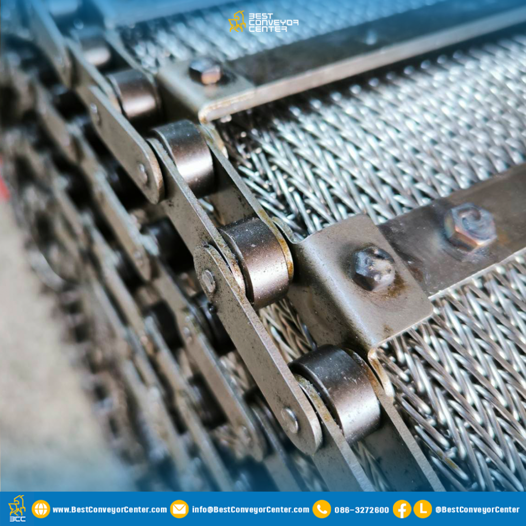 สายพานลำเลียงแบบตาข่าย Wire Mesh Belt Conveyor (3)