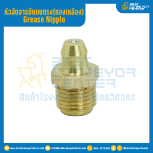 หัวอัดจารบีทองเหลือง แบบตรง : GNB1/4''X13.7