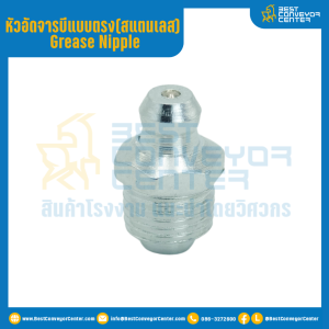 หัวอัดจารบีสแตนเลส แบบตรง : GNSS1.4''x13.3