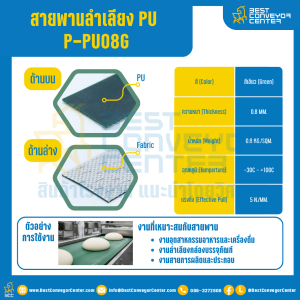 สายพาน PU สีเขียว