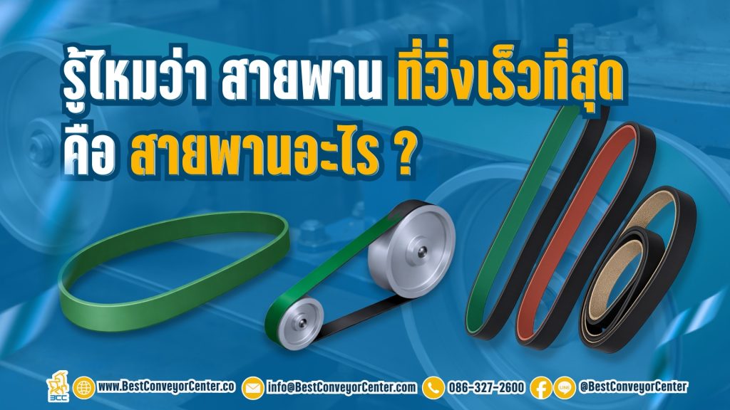 สายพานที่วิ่งเร็วที่สุดคืออะไร?