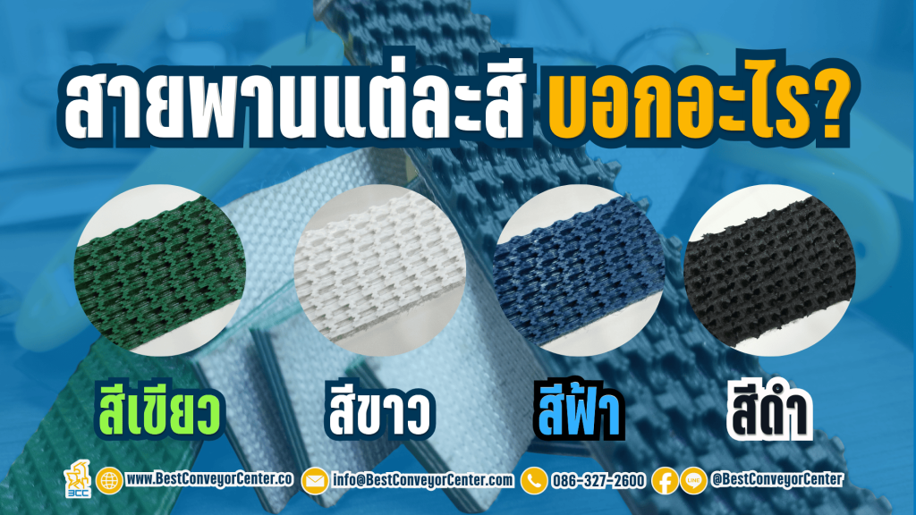 สายพานแต่ละสีบอกอะไร