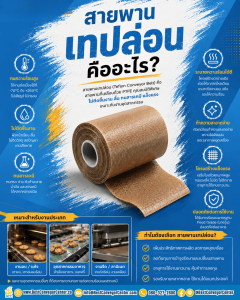 สายพานเทปล่อน (Teflon Conveyor Belt)